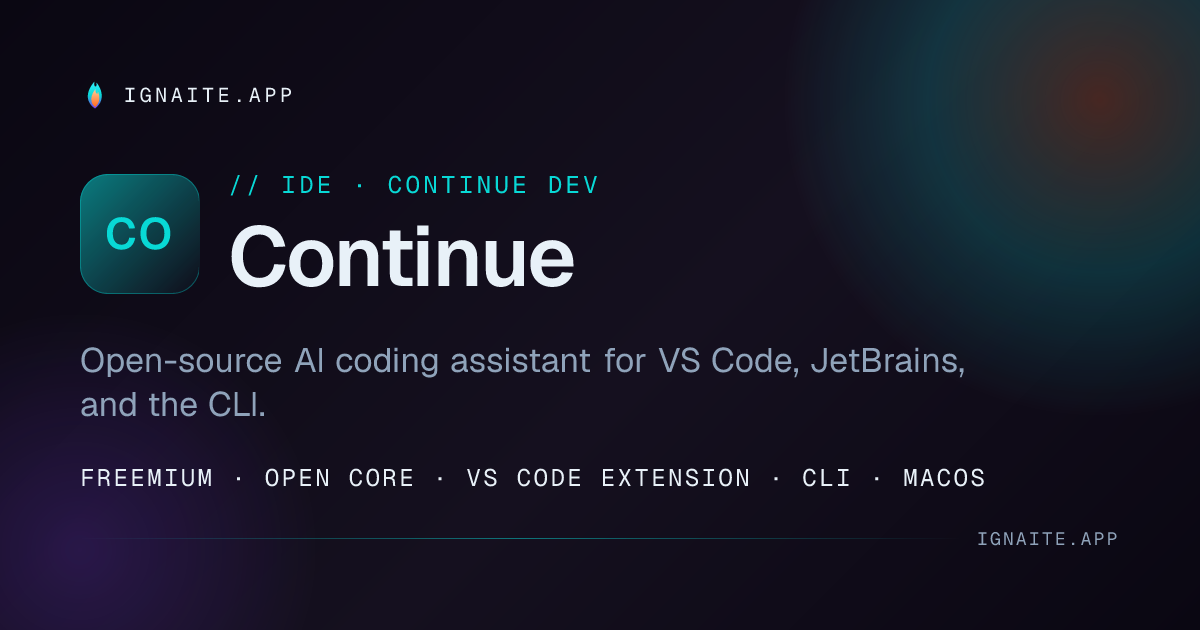 Continue — Ignaite